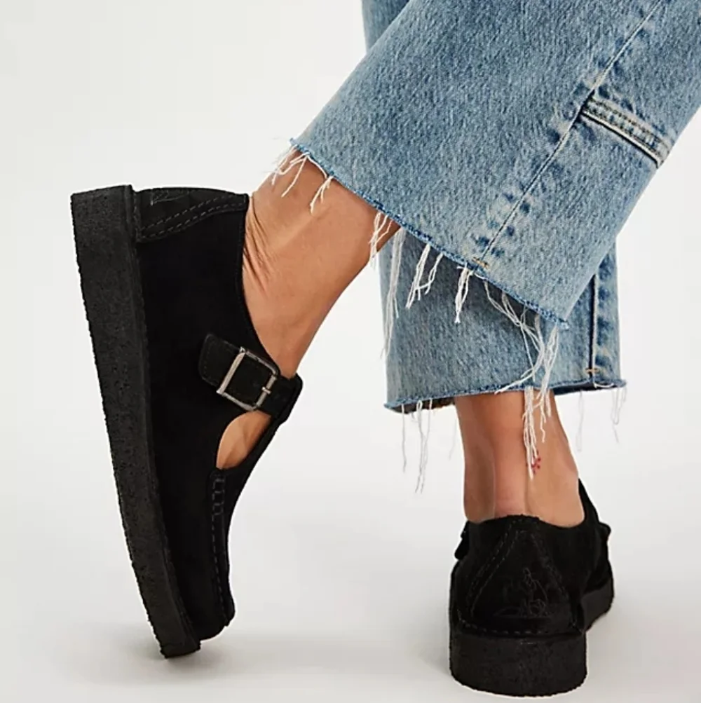 Clarks Originals Nomad T Bar Black Suede Size 8.5 - Picture 2 of 12